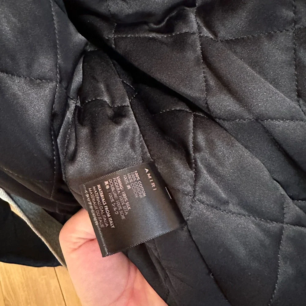 AMIRI Oversized Denim Jacket w/Contrast Sleeves - Picture 3 of 6